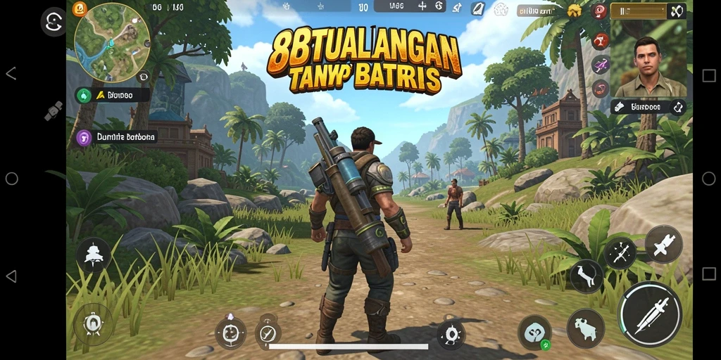 Screenshot dari gameplay 88BOS dengan lingkungan Open World yang menakjubkan.