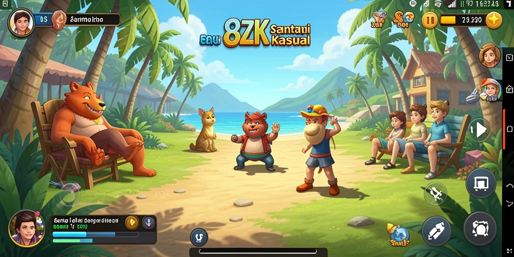 Tampilan gameplay seru dari 8ZK dengan level yang beragam.