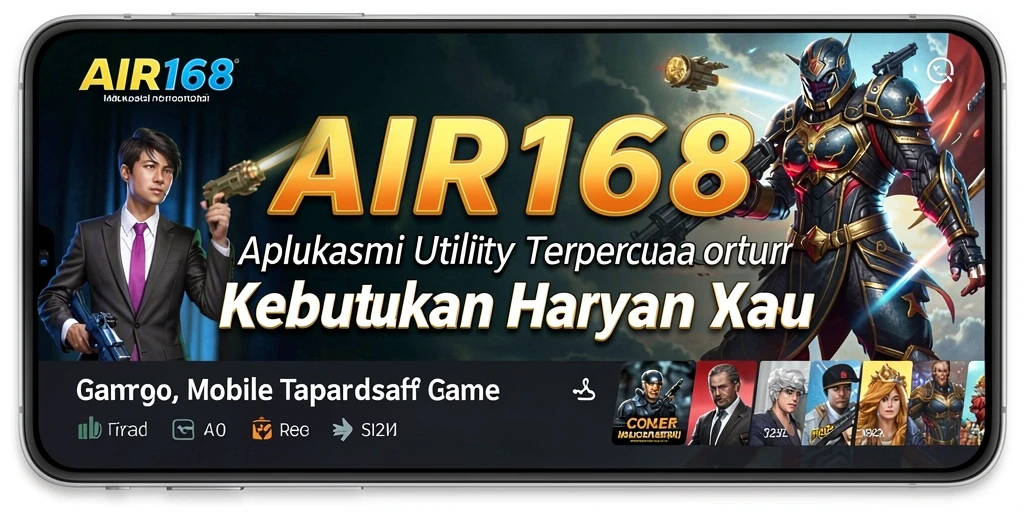 Tampilan aplikasi AIR168 yang sederhana dan fungsional.