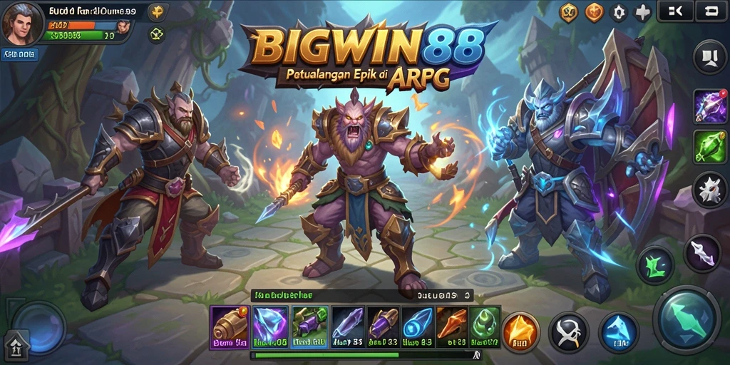 Tampilan gameplay seru dan aksi epik di BIGWIN88.