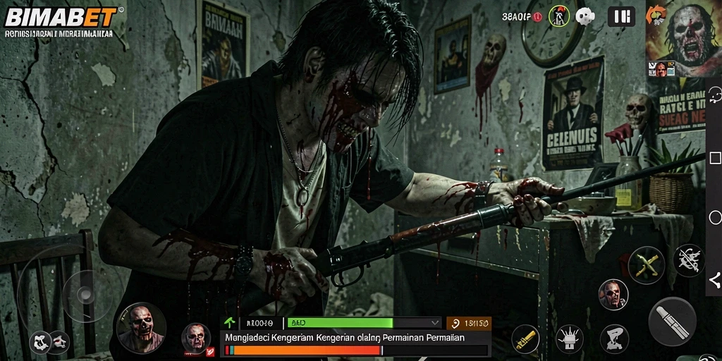 Screenshot menampilkan kengerian mendalam dalam gameplay BIMABET.