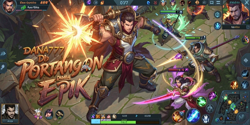 Tampilan gameplay menarik dari DANA777 yang menonjolkan pertempuran strategis.