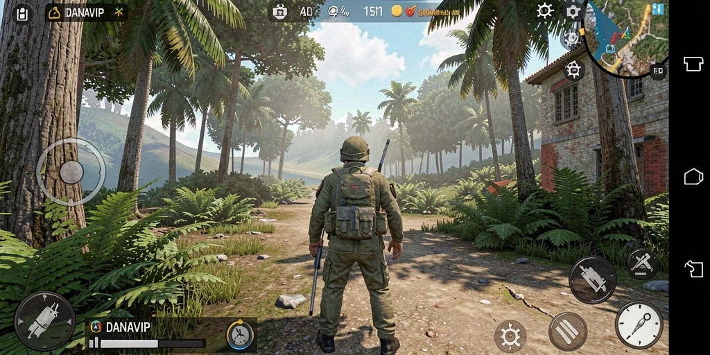 Tampilan gameplay yang menarik dari DANAVIP dalam simulasi kehidupan.
