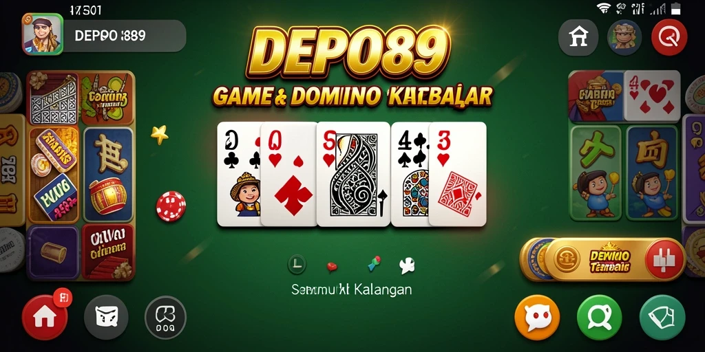 Tampilan seru gameplay Domino di DEPO89 yang penuh aksi.