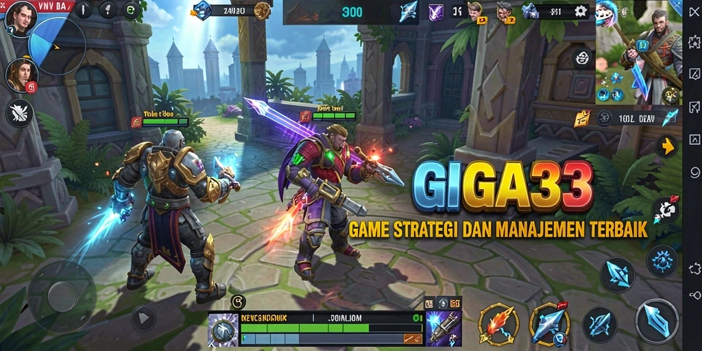 Gameplay GIGA33 yang seru dan mendebarkan dalam genre SLG.