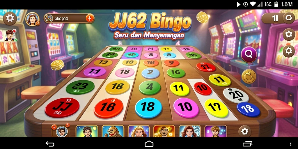 Tampilan gameplay Bingo yang seru dan menantang di JJ62.