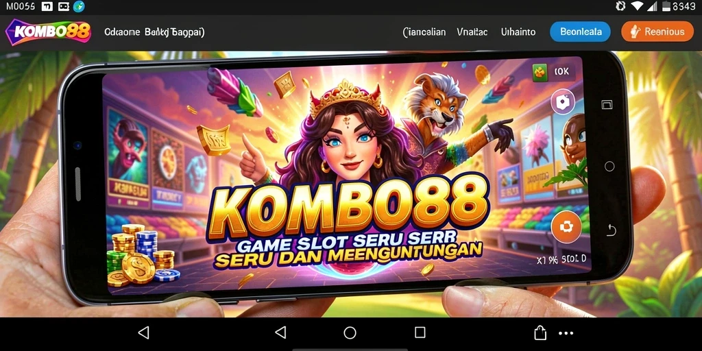 Screenshot gameplay KOMBO88 dengan tema slot yang menarik.