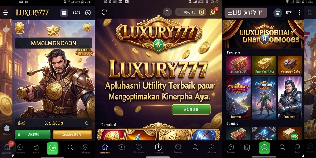 Tampilan antarmuka LUXURY777 yang ramah pengguna.