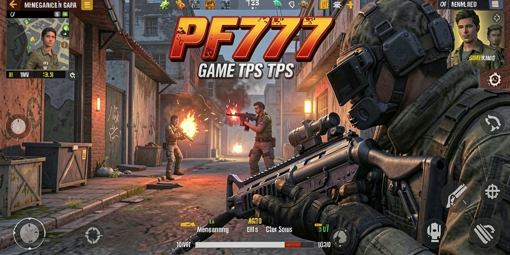 Skrinsut dari gameplay <strong>PF777</strong> yang menampilkan aksi seru dalam mode TPS.