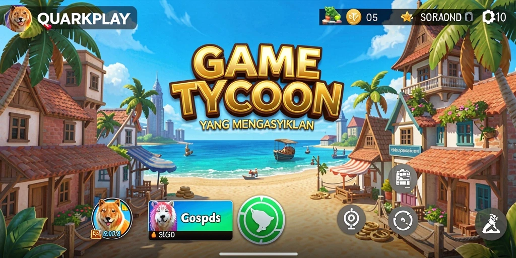 Screenshot gameplay <strong>QUARKPLAY</strong> yang menarik dan dinamis.