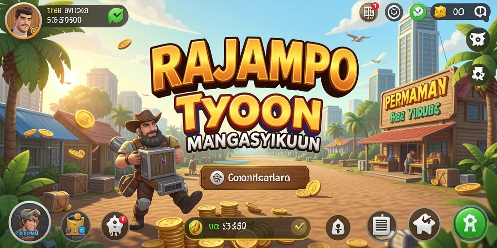 Tampilan gameplay RAJAMPO yang seru dan interaktif.