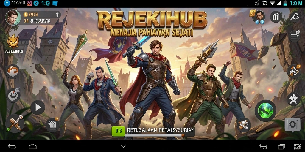 Tangkapan layar menunjukkan aksi seru dalam gameplay RPG.