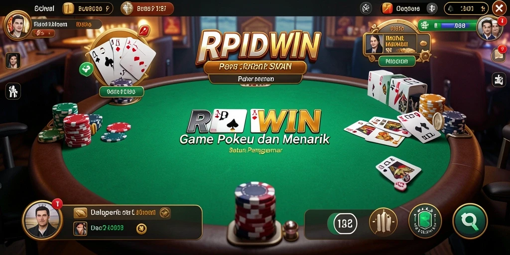 Tampilan gameplay RPIDWIN yang seru dan interaktif di Poker.