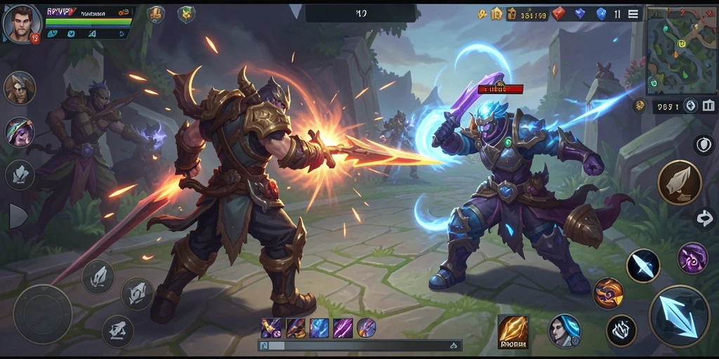 Tampilan gameplay RPVIP5 menampilkan aksi pertarungan yang intens.