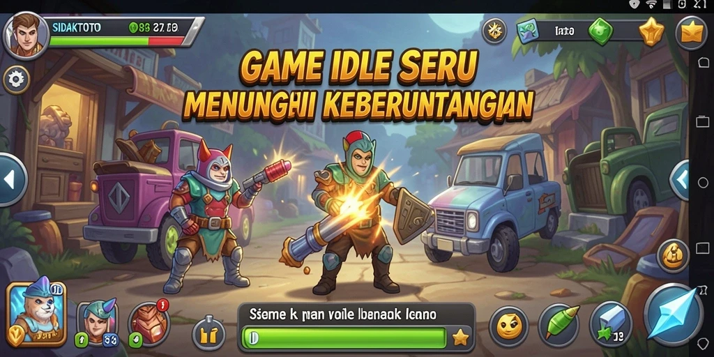 Screenshot gameplay <strong>SIDAKTOTO</strong> menunjukkan keseruan dan strategi dalam game Idle.